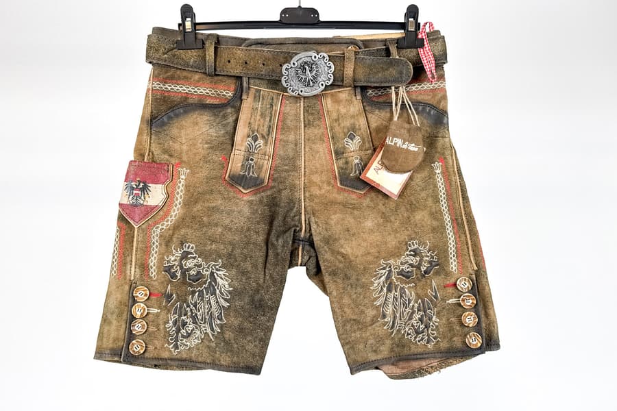 Herren Trachtenlederhose Alpin de Luxe, Gr. 58